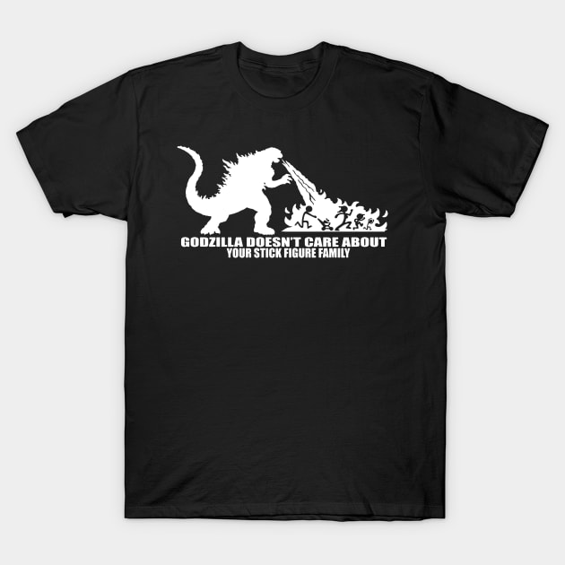 All I Care About Is Godzilla T-Shirt by Kaylie Powlowski